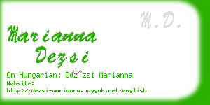 marianna dezsi business card